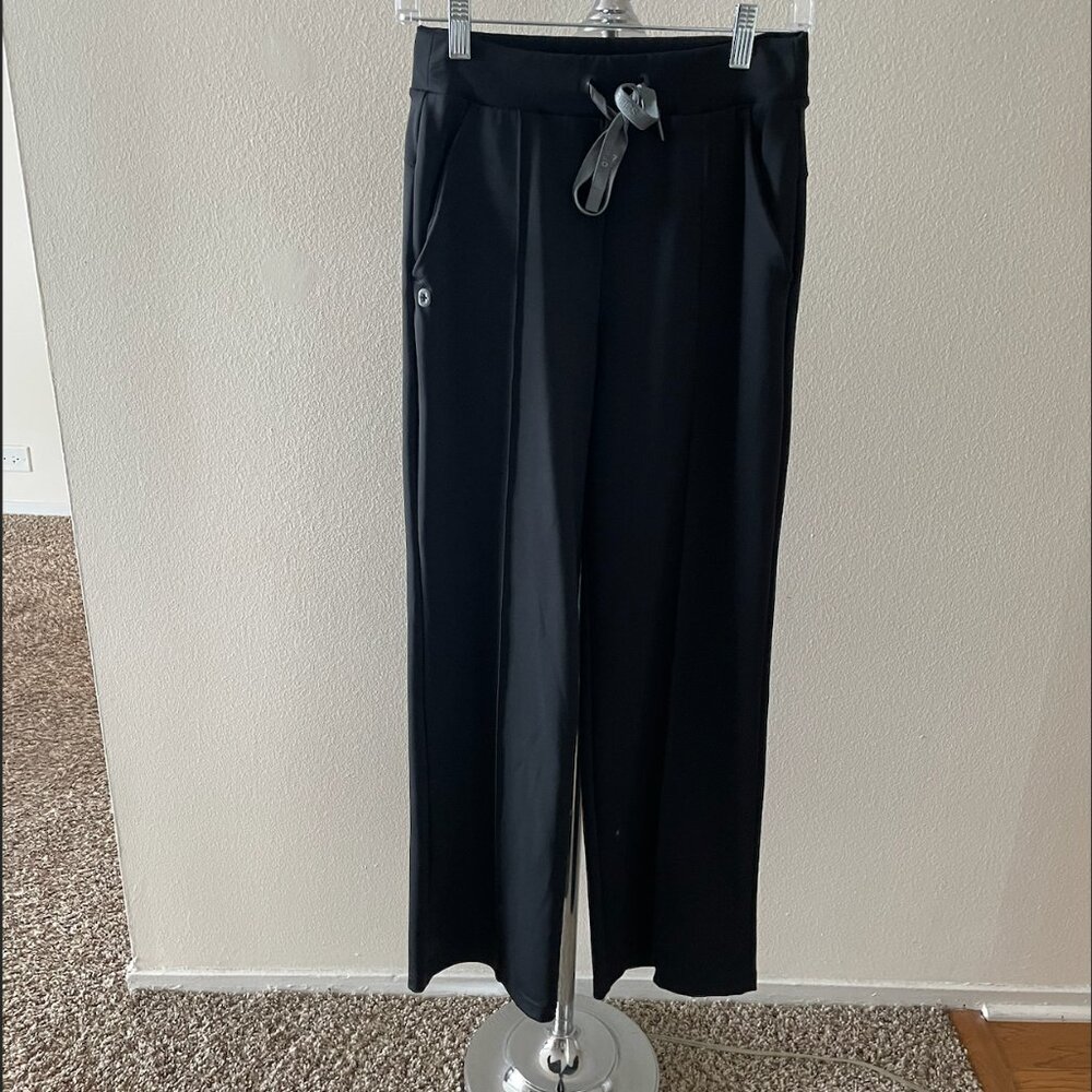 NWOT FIGS PIEDRA HIGH WAISTED STRAIGHT LEG FORMX SCRUB PANTS--XSMALL--BLACK - Picture 5 of 10